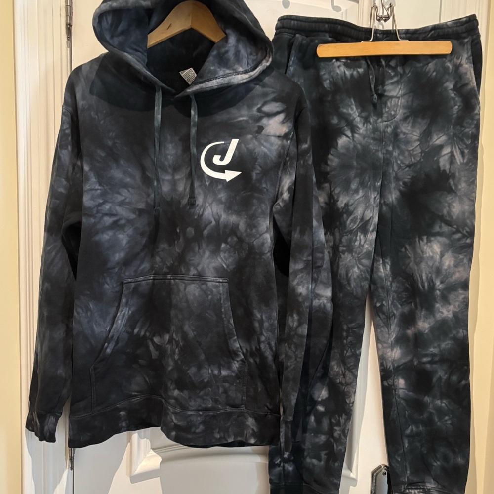 Independent Trading Company Unisex Tie-Dye Hoodie and Joggers Set